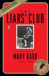 Book cover-The Liars' Club by Mary Karr